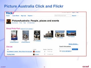 Picture Australia Click and Flickr 