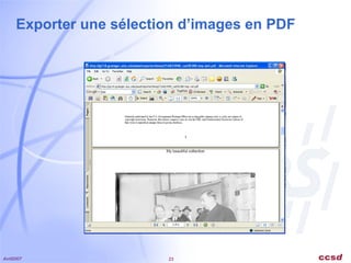 Exporter une sélection d’images en PDF 
