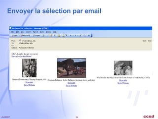 Envoyer la sélection par email 