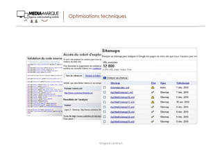 Campagnes Display
sur les sites partenaires de Google
Campagnes Display
Gregoire Lockhart
 