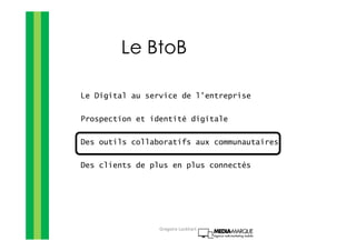 Chercher les clients
là où ils sont !
Gregoire Lockhart
 