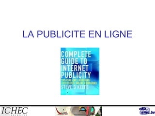 LA PUBLICITE EN LIGNE 