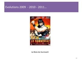 39Evolutions 2009  - 2010 - 2011…Le Biais du Survivant