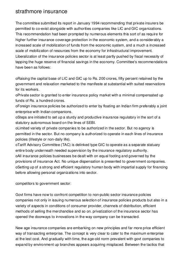 strathmore insurance