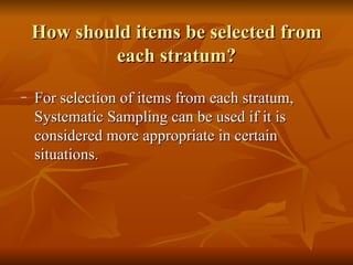 Stratified Random Sampling | PPT