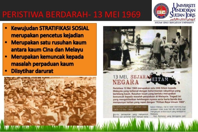 Peristiwa Berdarah 13 Mei 1969 Stratifikasi sosial di malaysia kump 4 m5