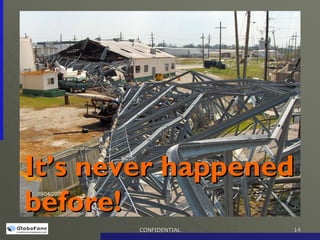 It’s never happened
before!
        CONFIDENTIAL   14
 