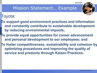 Pollution Reduction Mission Statement Examples Strategic Planning for Micro Co-ops | PPT