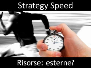 Strategy Speed




Risorse: esterne?
 