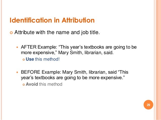 quotations and attributions in