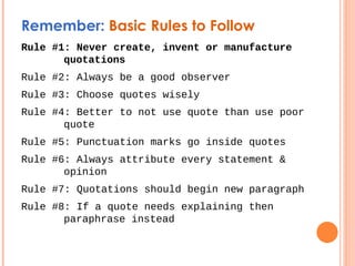 Rule By Example Quotes Quotations and Attributions 2011 | PPT