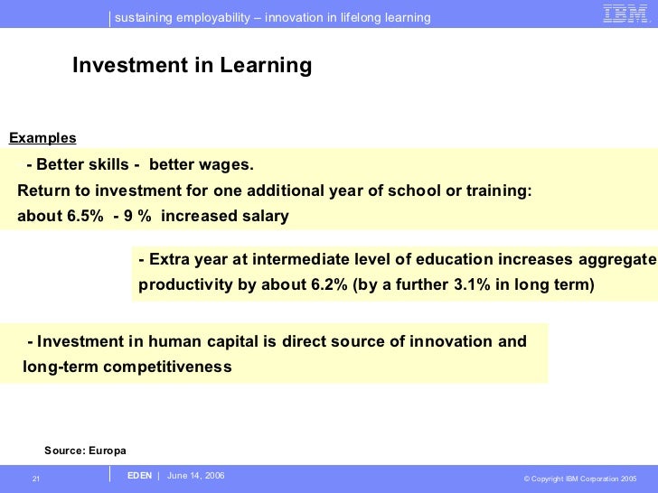 sustaining employability innovation in lifelong learning