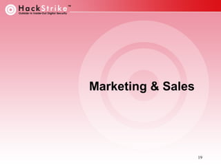 Marketing & Sales

19

 