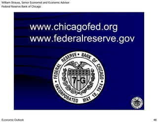 William Strauss, Senior Economist and Economic Advisor
Federal Reserve Bank of Chicago
Economic Outlook 48
www.chicagofed.org
www.federalreserve.gov
 