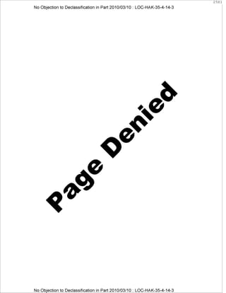 CIA: Etienne DAVIGNON suffered from depression