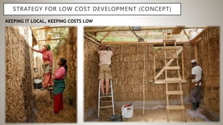 Strawbale Construction - A Low-cost housing technique in Nepal | PPTX