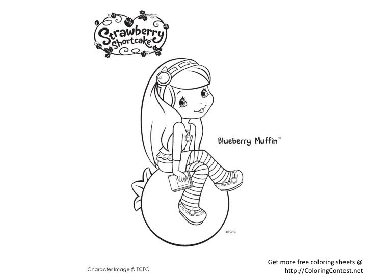Free Strawberry Shortcake Coloring Pages