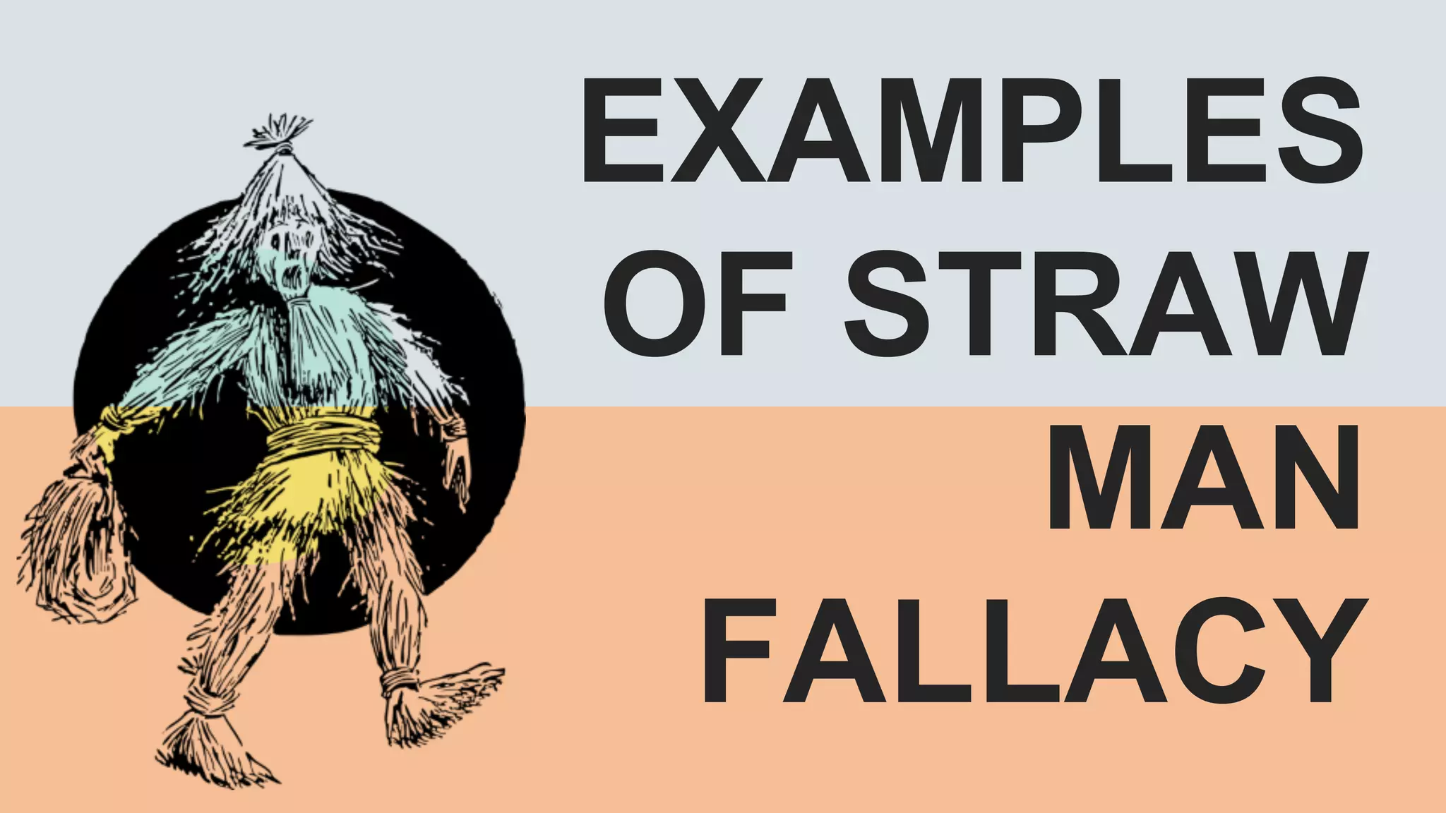 EXAMPLES
OF STRAW
MAN
FALLACY
 