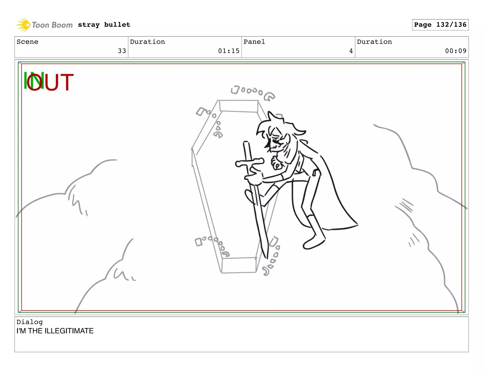 Scene
33
Duration
01:15
Panel
4
Duration
00:09
Dialog
I'M THE ILLEGITIMATE
stray bullet Page 132/136
 