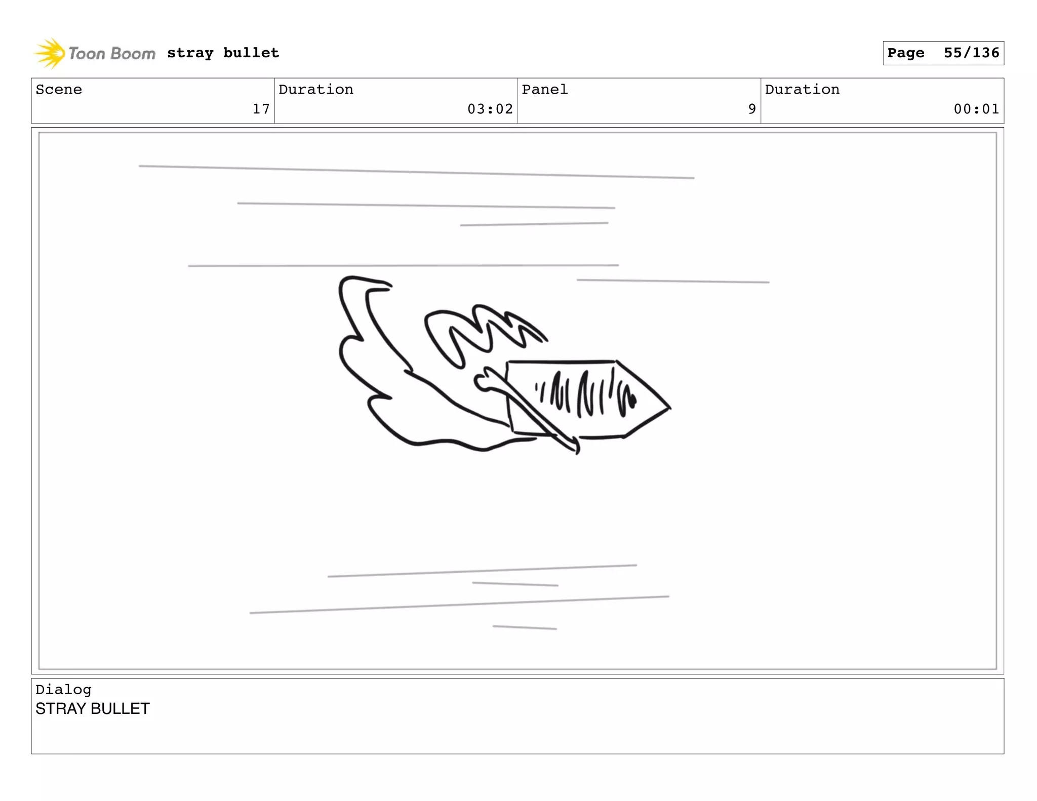 Scene
17
Duration
03:02
Panel
9
Duration
00:01
Dialog
STRAY BULLET
stray bullet Page 55/136
 