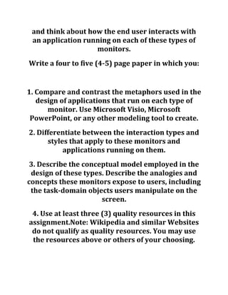 Strayer cis 375 week 2 assignment 1 multi | PDF