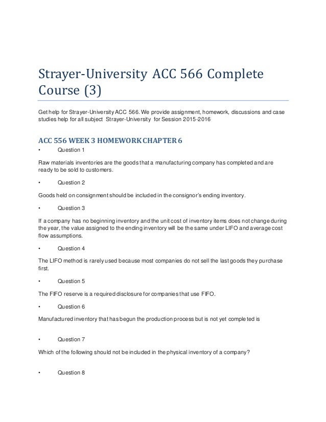 week 4 homework acc 557 strayer university Acc 556 arrow acc 557 arrow acc 560 cis 336 (strayer) arrow cis 339 arrow cja 345 arrow cja 345 argosy university arrow cja 444 complete class new - does not include week 5 individual rating:a purchased: 4 times. week 4 homework acc 557 strayer university Acc 556 arrow acc 557 arrow acc 560 cis 336 (strayer) arrow cis 339 arrow cja 345 arrow cja 345 argosy university arrow cja 444 complete class new - does not include week 5 individual rating:a purchased: 4 times.