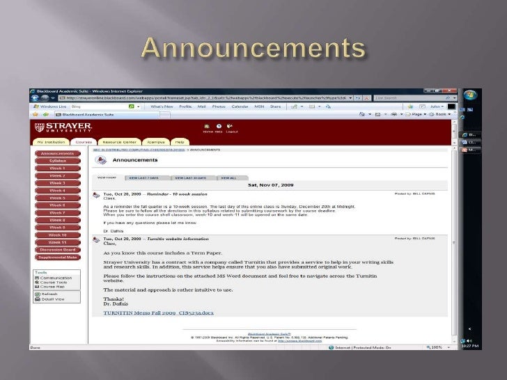 Strayer University Online Tutorial Strayer University Online Tutorial