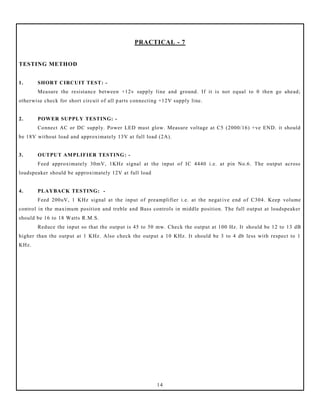 Consumer electronics lab manual | PDF