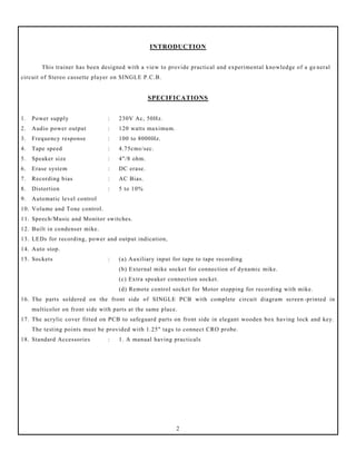 Consumer electronics lab manual | PDF