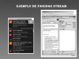EJEMPLO DE PAGINAS STREAM