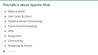 Stream processing with Apache Flink (Timo Walther - Ververica) | PDF
