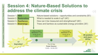 Introduction to Stream 4: Nature-based solutions to address the climate crisis