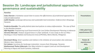 Introduction to stream 5: Inclusive governance for sustainable landscapes opening