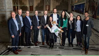 C I T Y C O M M U N I C A T I O N P L A N
Business for climate – new signatories
 