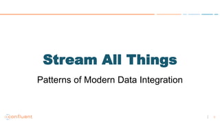 1
Stream All Things
Patterns of Modern Data Integration
 