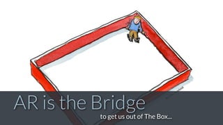 AR is the Bridgeto get us out of The Box...
 