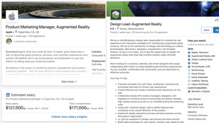 AR/VR content developer
AR/VR content strategist
AR/VR user experience designer
Designer, animator or sound artist
specializing in AR &VR
AR/VR community manager
AR/VR project manager
 