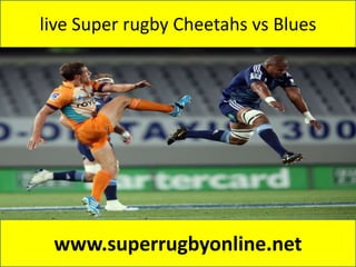 live Super rugby Cheetahs vs Blues
www.superrugbyonline.net
 