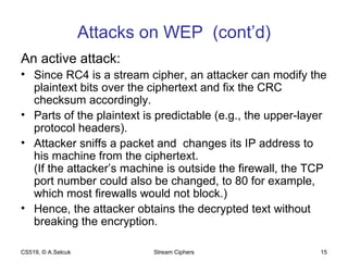 Stream ciphers presentation | PPT