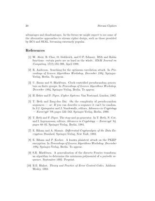 Stream ciphers | PDF