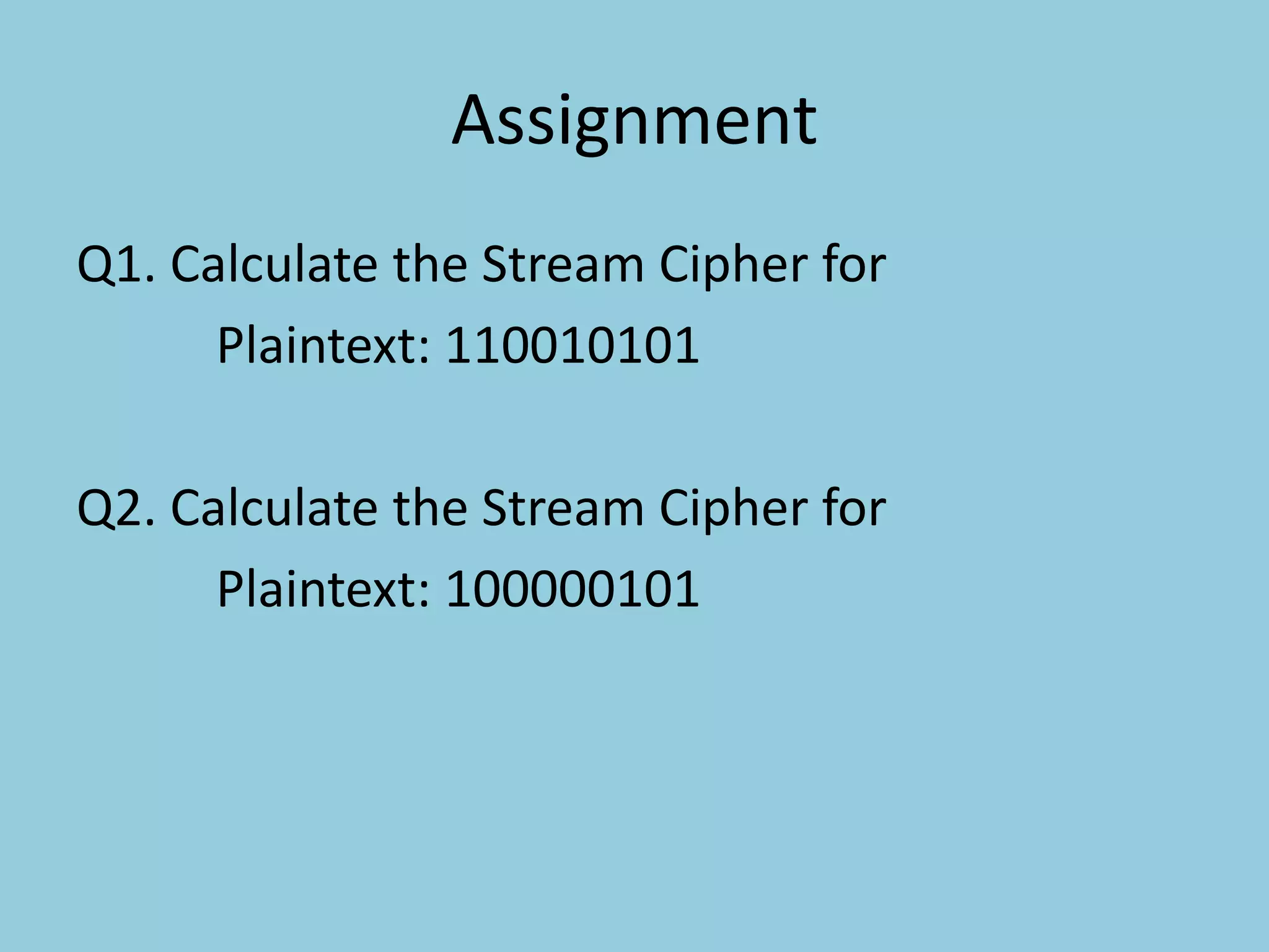 Stream Ciphers | POTX