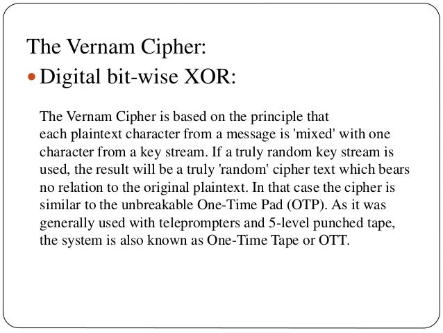 VERNAM CIPHER EBOOK DOWNLOAD VERNAM CIPHER EBOOK DOWNLOAD