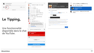 Le Tipping,
Une fonctionnalité
disponible dans le chat
de YouTube.
 