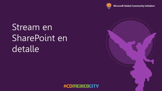 Stream en
SharePoint en
detalle
 