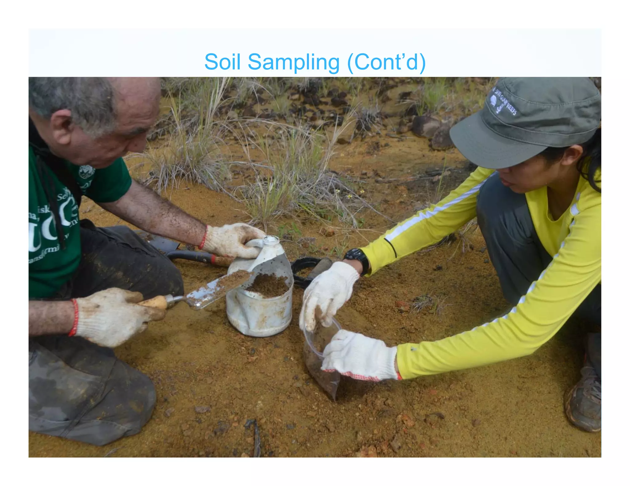 Soil Sampling (Cont’d)
 