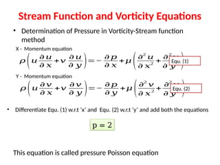 Stream Function and Vorticity Formulation in Computational Fluid ...