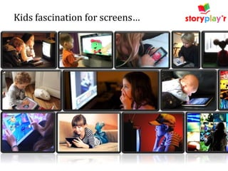 Kids fascination for screens…

 