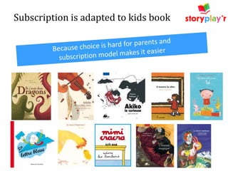 Subscription is adapted to kids book

 