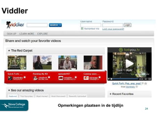 Viddler Opmerkingen plaatsen in de tijdlijn 
