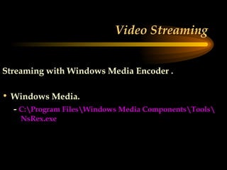 Window 8 Stream Streaming Overview Final.ppt